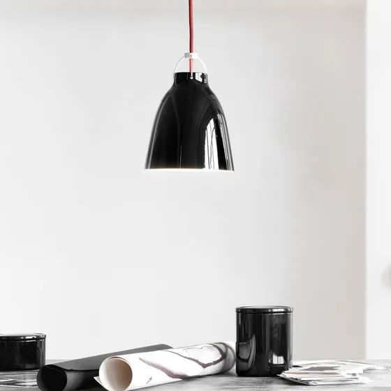 Fritz Hansen Caravaggio P1 Lampada a Sospensione Nero Lucido