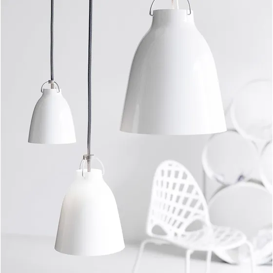Fritz Hansen Caravaggio P2 Lampada a Sospensione Bianco Lucido