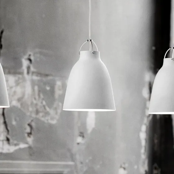 FRITZ HANSEN Lampada a sospensione Caravaggio™ P2 Bianco opaco