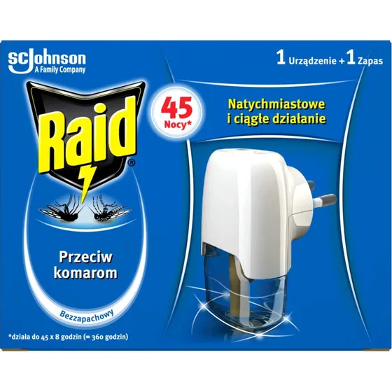 Raid Elettrofumigatore con Liquido Insetticida Antizanzare 27 ml