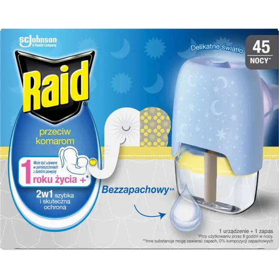 Raid Family Elettrofumigatore con Liquido Insetticida per Zanzare