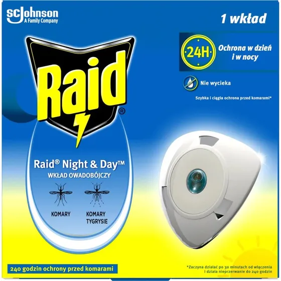 Raid Night & Day Ricarica per elettrofumigatore insetticida