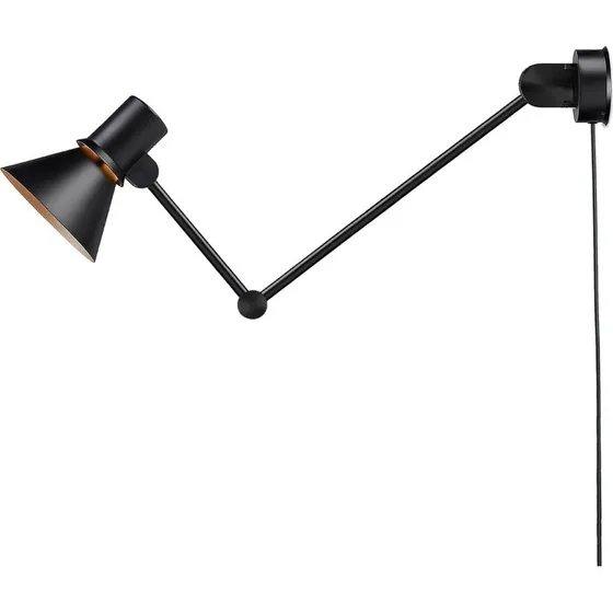 Anglepoise Type 80 W3 Applique con spina, Nero