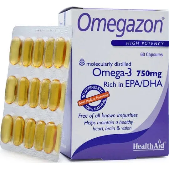 HealthAid Omegazon Omega-3 Olio di Pesce 60 Capsule