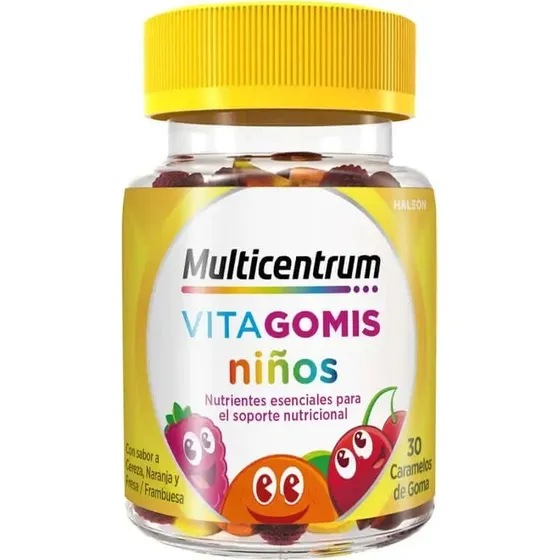 Multicentrum Vitagomis Junior Multivitaminico per Bambini, 30 Gommine