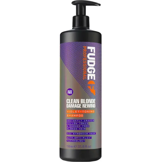 Fudge Clean Blonde Damage Rewind Violet-Toning Shampoo 1000 ml