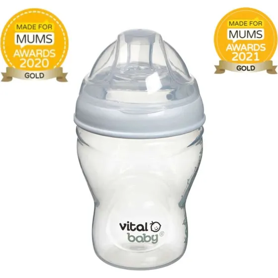 Vital Baby Biberon Anticolica NURTURE 240 ml - Confezione da 2