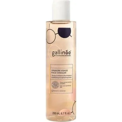 Gallinee Lozione Tonificante Esfoliante e Illuminante all'Aceto, 200 ml