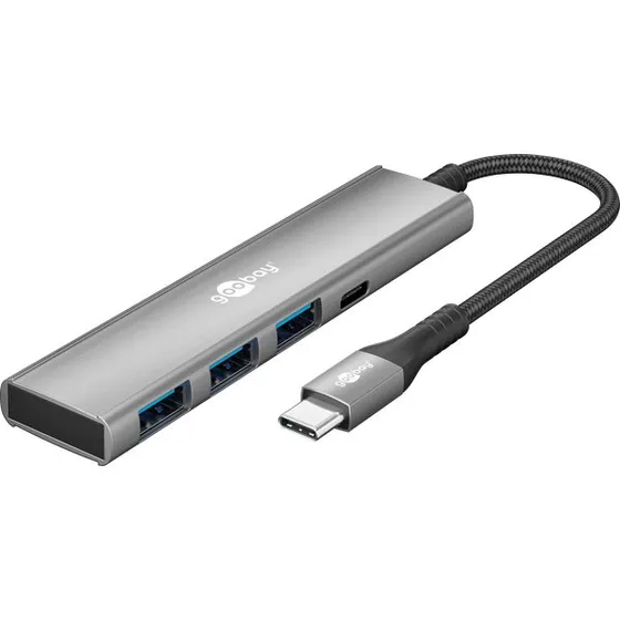 Marca Slim 4-Port USB Hub USB-C a USB-C/USB-A 5 Gbps