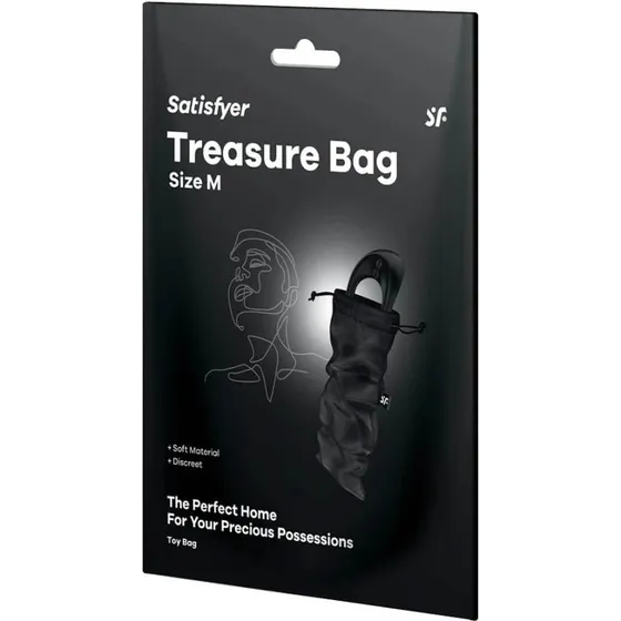 Satisfyer Treasure Bag M Nero - Borsa portaoggetti per Sex Toys