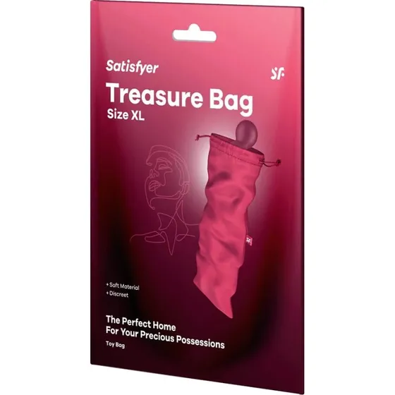 Satisfyer Treasure Bag XL Rosa - Custodia per Gadget Erotici