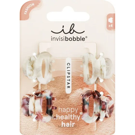 Invisibobble Clipstar Petit Bijoux Set 4 Fermagli per Capelli