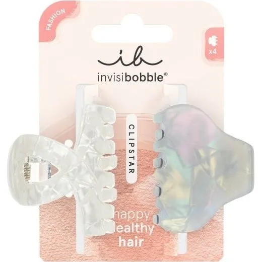 Invisibobble Clipstar Pearly Frost M - Set da 2 fermagli
