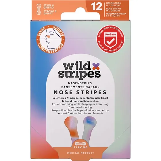Wild Stripes Sunrise - Cerotti Nasali Traspiranti, 12 Pezzi