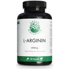 Green Naturals L-Arginina Base 4500 mg - 180 Capsule Vegane
