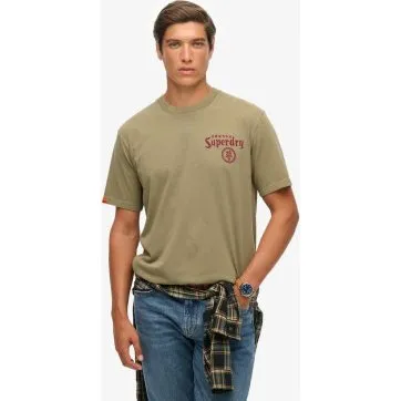 Superdry T-shirt Tokyo Narrative Loose Verde Scuro