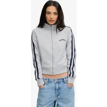 Superdry Giacca Sportiva Athletic Essentials con Zip - Grigia