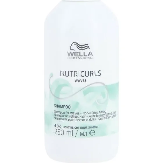 Wella Nutricurls Shampoo per Capelli Mossi e Onde 250 ml