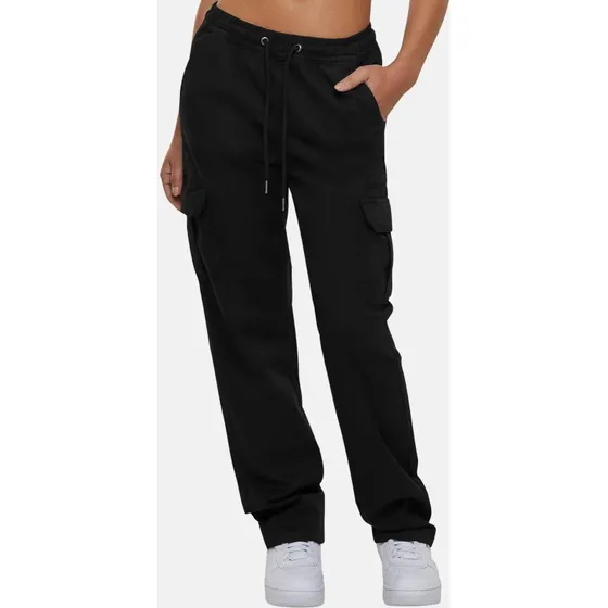 Urban Classics Jeans Cargo Cargo Neri con Vita Elastica
