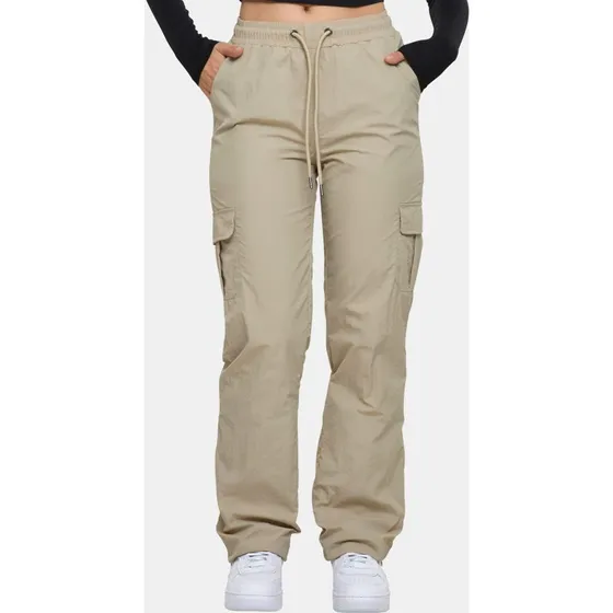 Urban Classics Pantaloni Cargo da Donna in Nylon