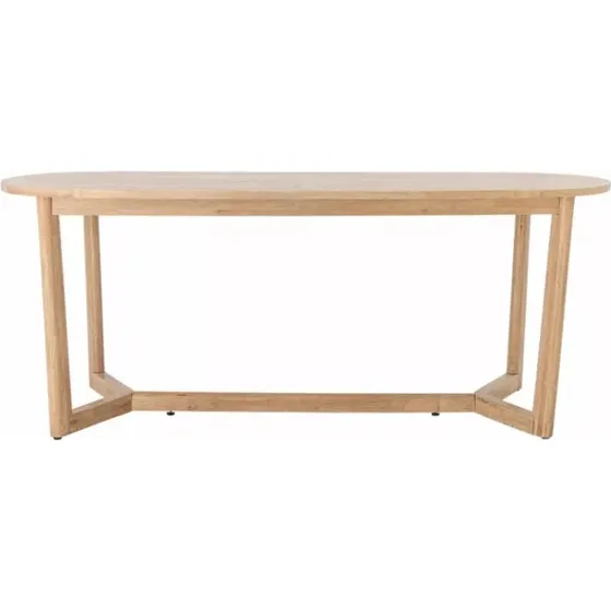 Bloomingville Tavolo da Pranzo Serrone Ovale Legno di Caucci 200x75x100cm