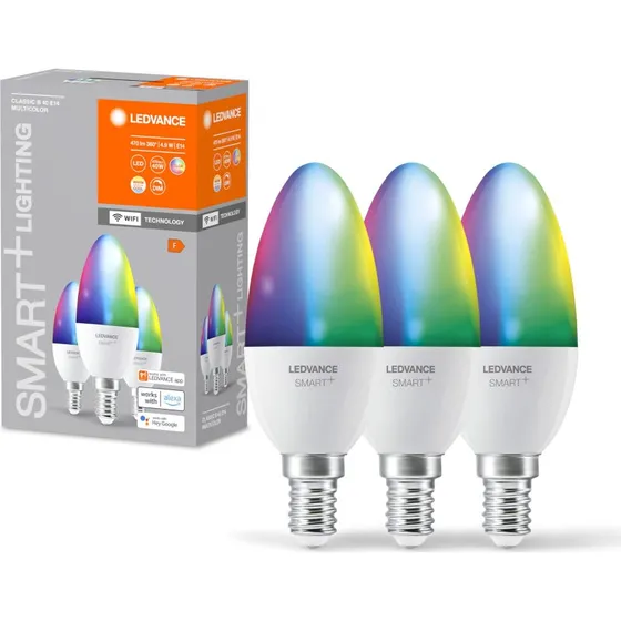 LEDVANCE SMART+ Lampadina WiFi E14 4,9W 3 pezzi