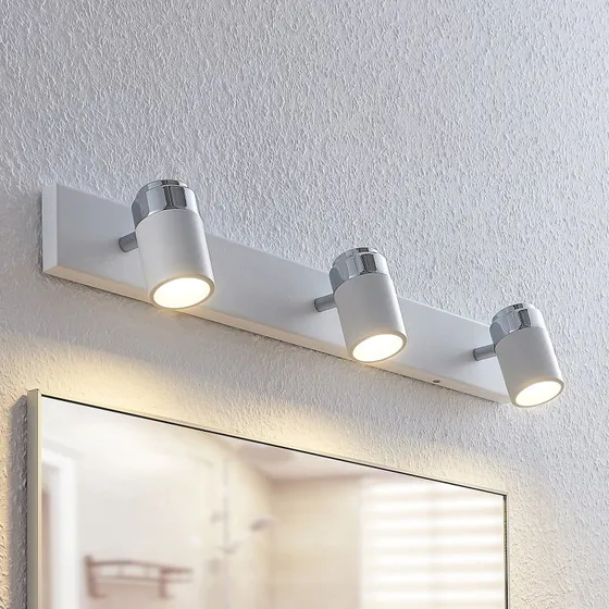 Lindby Kardo Applique 3 Luci Bianco e Cromo