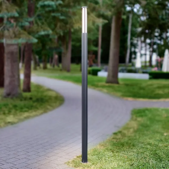 Lucande Lampada da Giardino Sidny Grigio Scuro - 220 cm