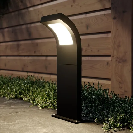Advik Lampada da Giardino H60 Grafite - Lampione LED Moderno