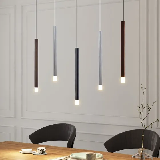 Lucande Lampada LED a sospensione Stoika, 88 cm, 5 luci