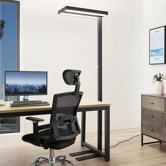 Arcchio Piantana LED Logan Pro, Nera, con Sensore e Dimmer