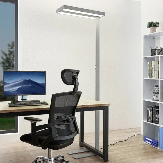 Arcchio Piantana LED Logan Pro Argento con Sensore e Dimmer