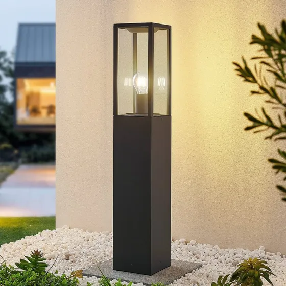 Lindby Lampada da giardino Peldar H80 antracite e trasparente