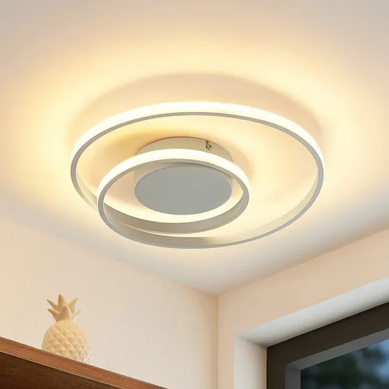 Lindby Emisua Plafoniera LED CCT Dimmerabile Bianca