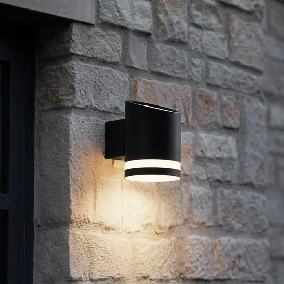 Lindby Bentlas Applique Solare LED Antracite in Acciaio Inox