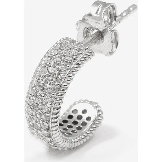 Nove25 Orecchino Singolo Bright Band Argento 925