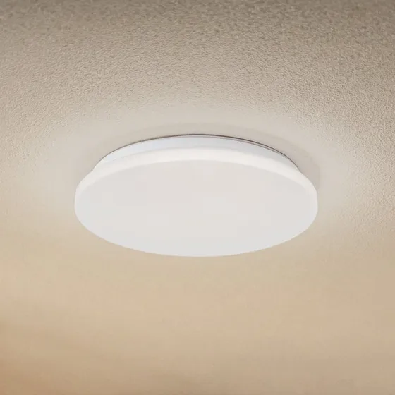 Lindby Kirkola Plafoniera LED Esterna Bianca Ø34 cm 3000K