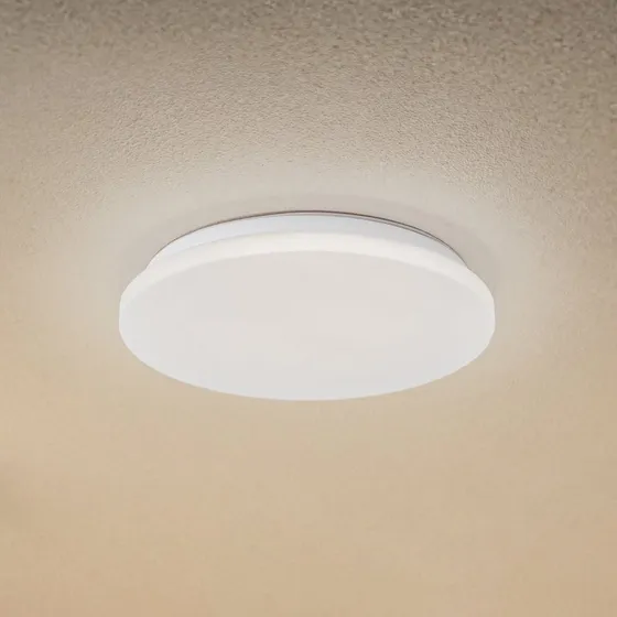 Lindby Kirkola Plafoniera LED da esterni Bianca Ø 34 cm