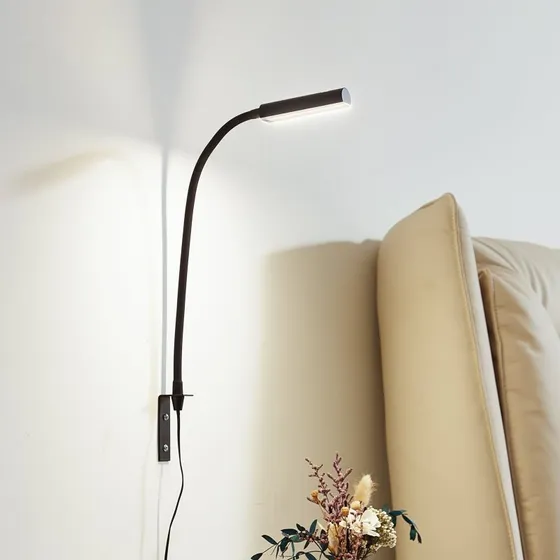 Lindby Flexola Square Applique LED Quadrata Nera