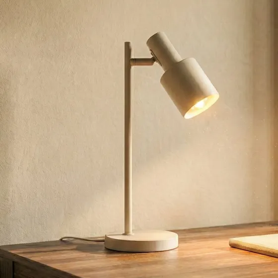 Lampada da Tavolo Lindby Ovelia Beige in Metallo