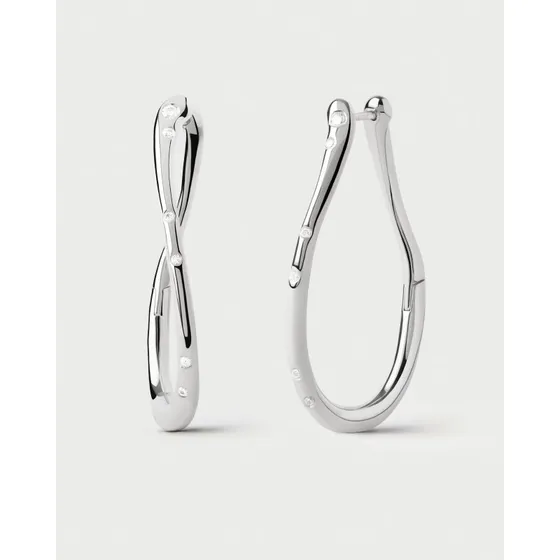PdPaola Orecchini Air Argento 36 mm