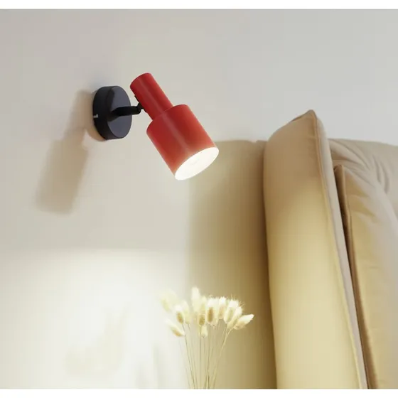 Applique Lindby Ovelia Arancione/Nero - Design Moderno in Metallo