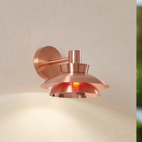 Lucande Applique da Esterno Thais in Acciaio Inox Color Rame