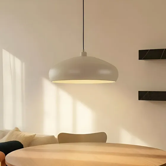 Lindby Elover Lampada a Sospensione Beige Ø45 cm