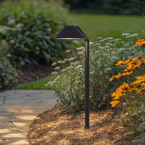 Lindby Lampada LED Capelo con picchetto, 77 cm, Nero