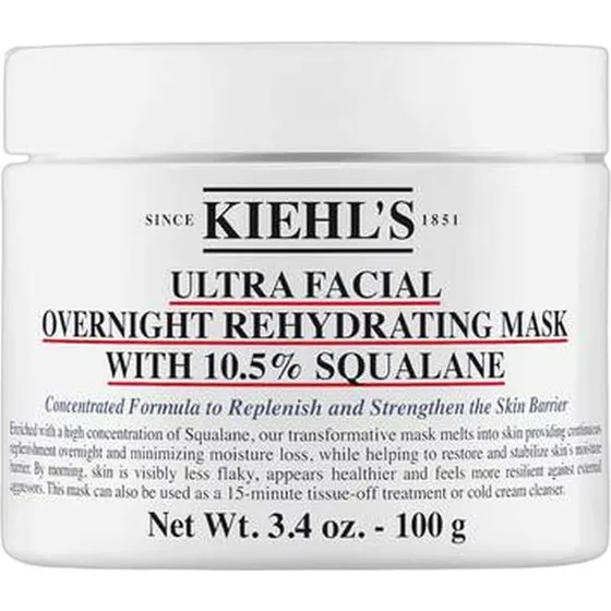 Kiehl's Ultra Facial Overnight Rehydrating Mask con 10.5% Squalano, 100 ml