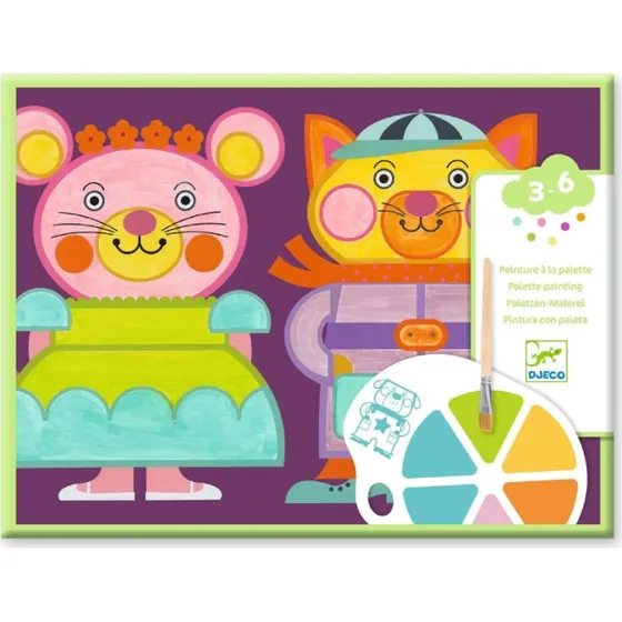 Djeco Pittura con Tavolozza Piccoli Amici