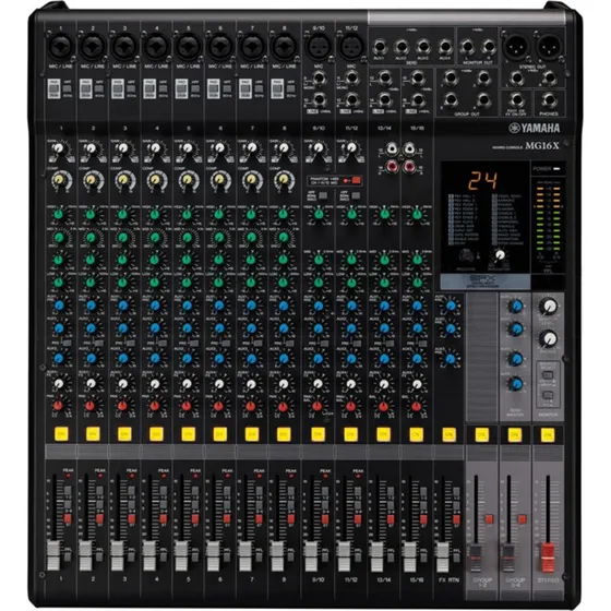 Yamaha MG16X CV Mixer 16 Canali con Effetti per Live e Karaoke
