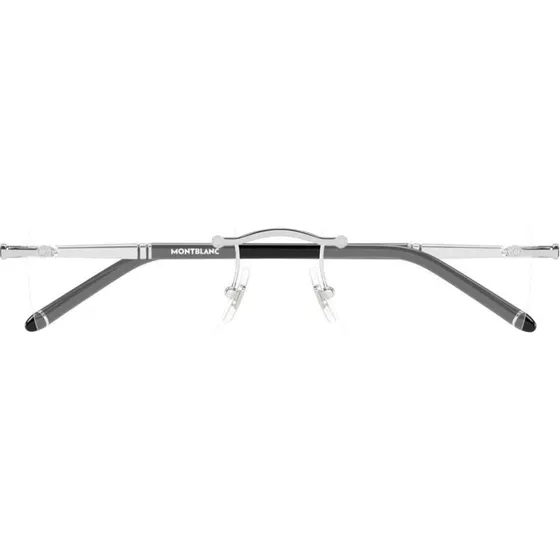 Montblanc MB0444O Occhiali da Vista Uomo Argento Squadrati