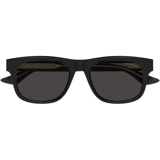 Montblanc MB0421S Occhiali da Sole Uomo Neri Squadrati 53mm